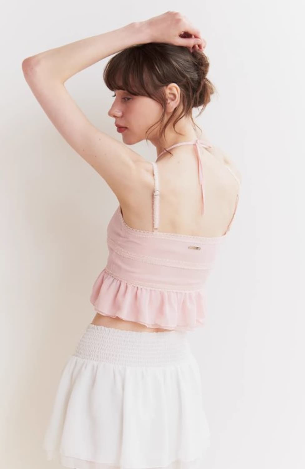 WHISPER BUTTON TOP PINK S SIZE 상품이미지3