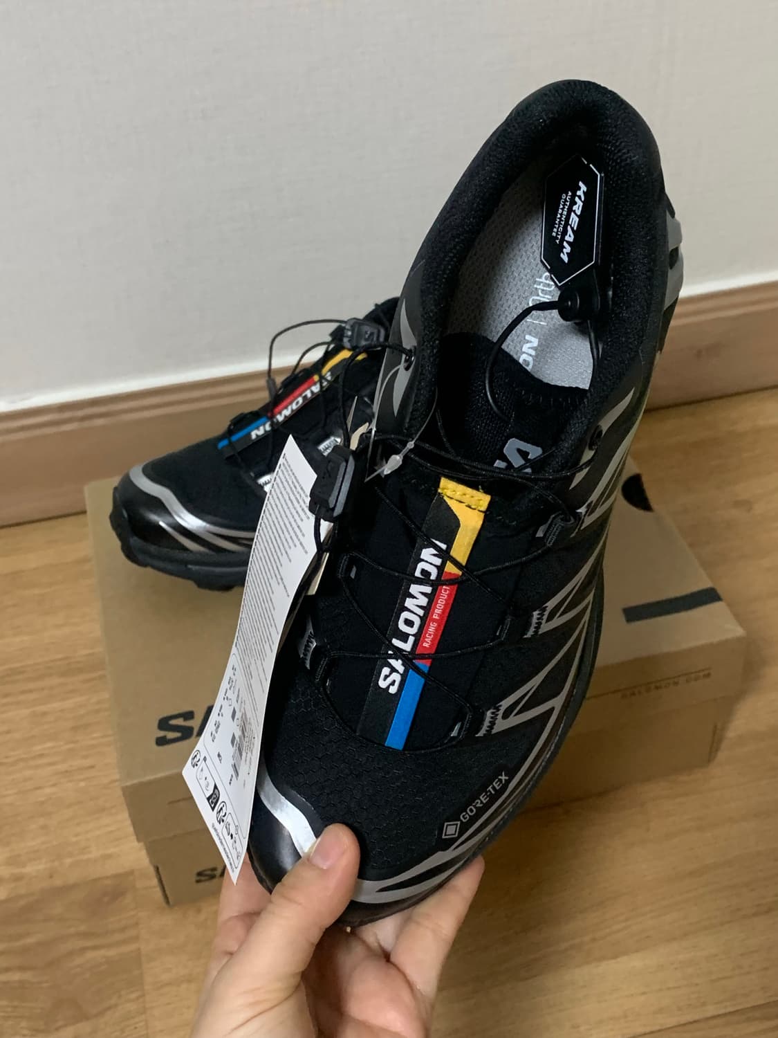 살로몬 XT-6 고어텍스 블랙 실버 230 새상품 상품이미지2