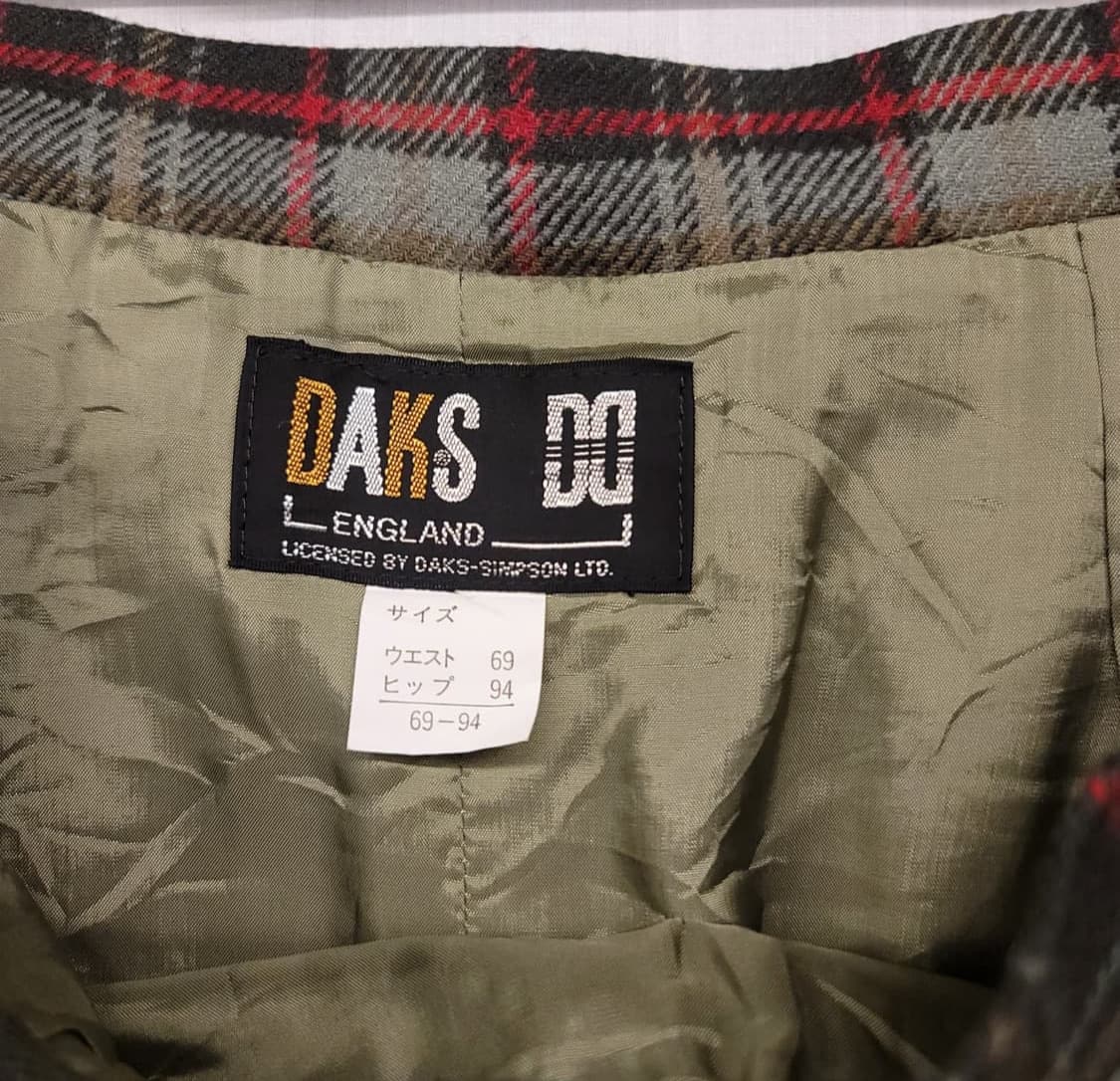 닥스 DAKS 체크 울 스커트 상품이미지2