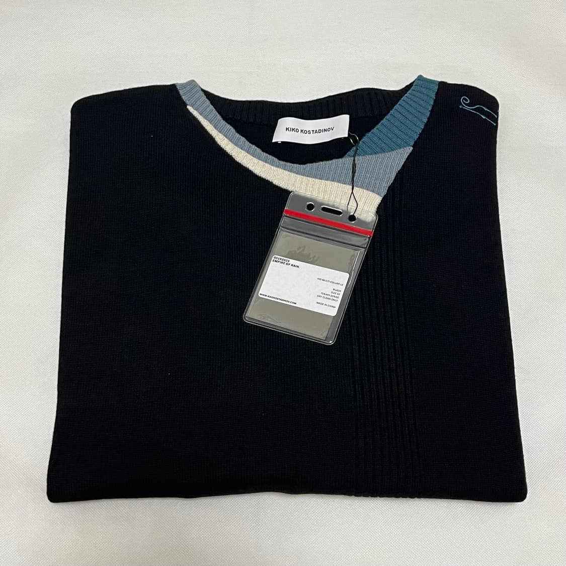 [52]키코 코스타디노브 25fw VIG 멀티 카라 니트/블랙 상품이미지3