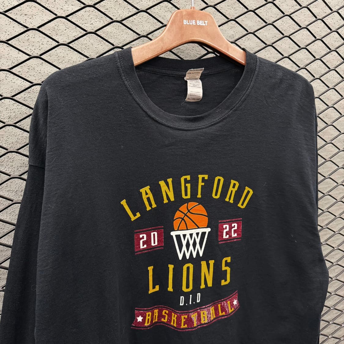 빈티지 롱슬리브 클래식폰트 후면 그래픽 시보리 디테일 블랙 상품이미지4