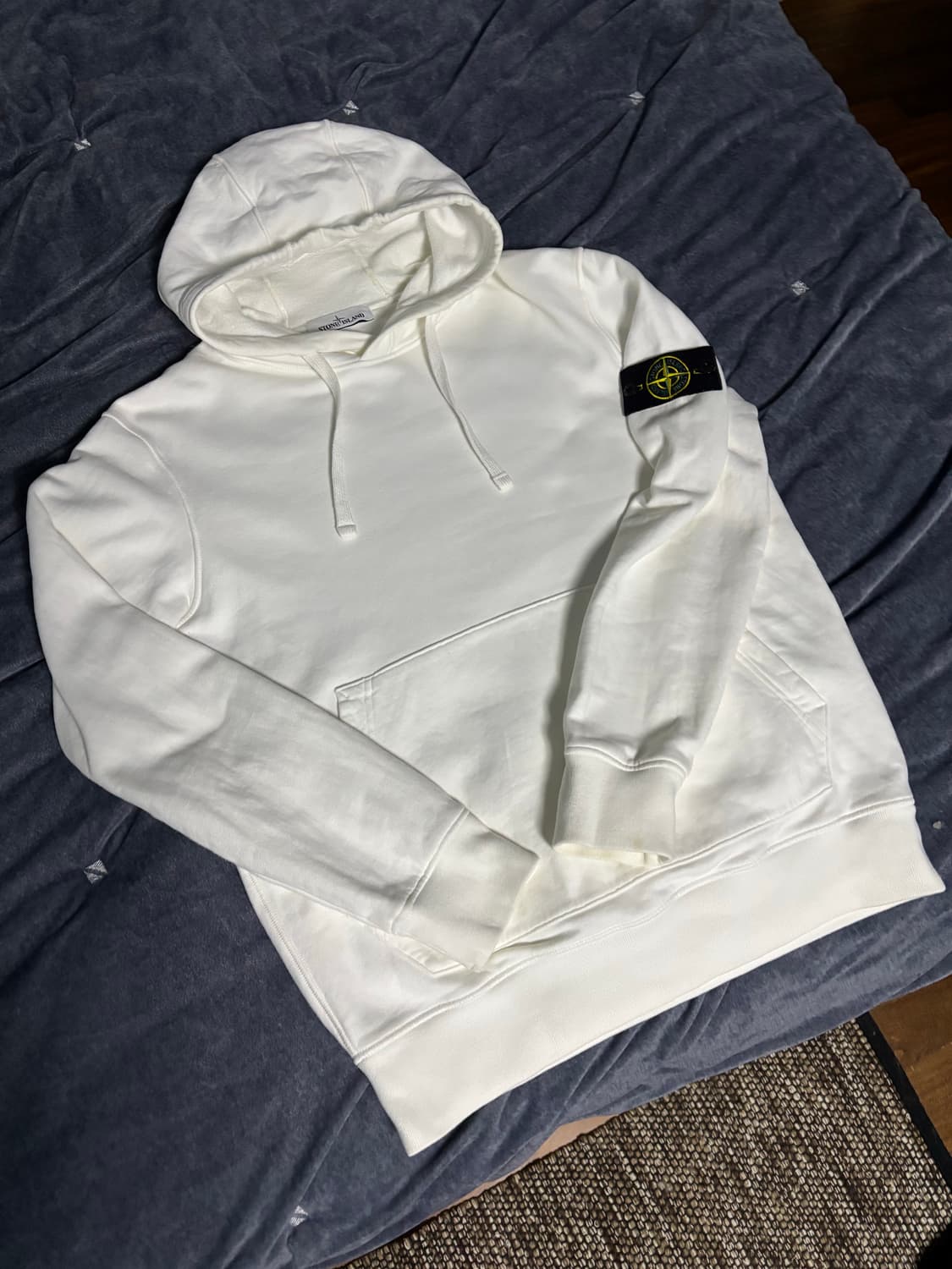 24fw 스톤아일랜드 화이트 후드티 상품이미지1