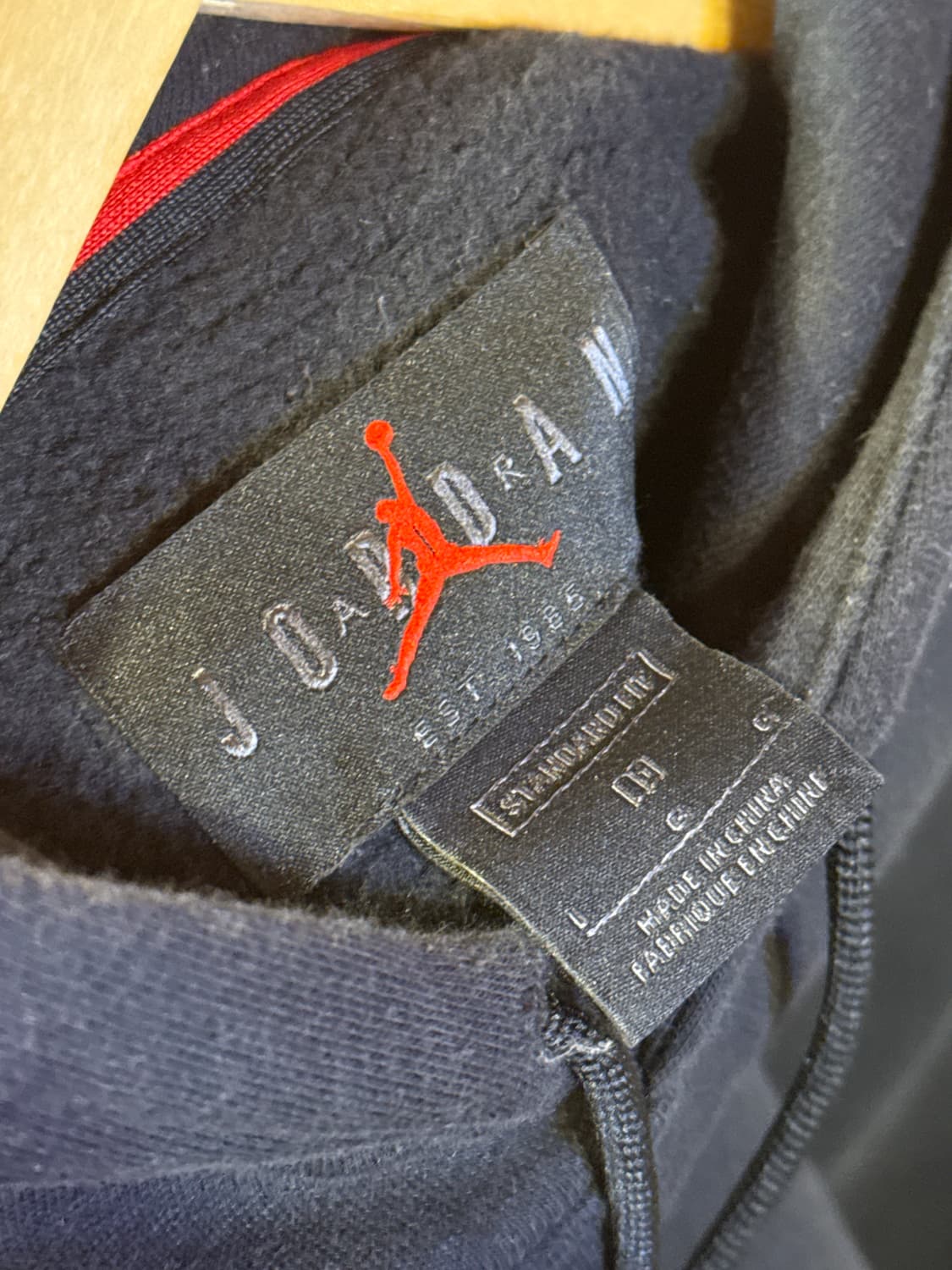 조던 자수로고 블랙 후드티 상품이미지2