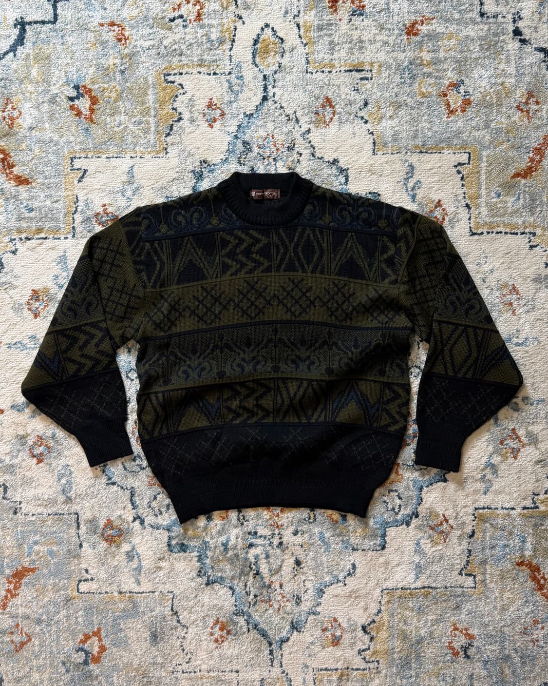 Japanese 올드스쿨 패턴 니트 스웨터 상품이미지4