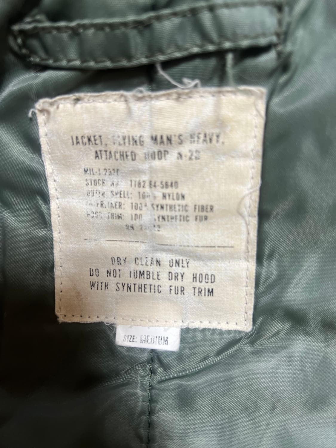 미군 야상 N2B 봄버 판매합니다 상품이미지4