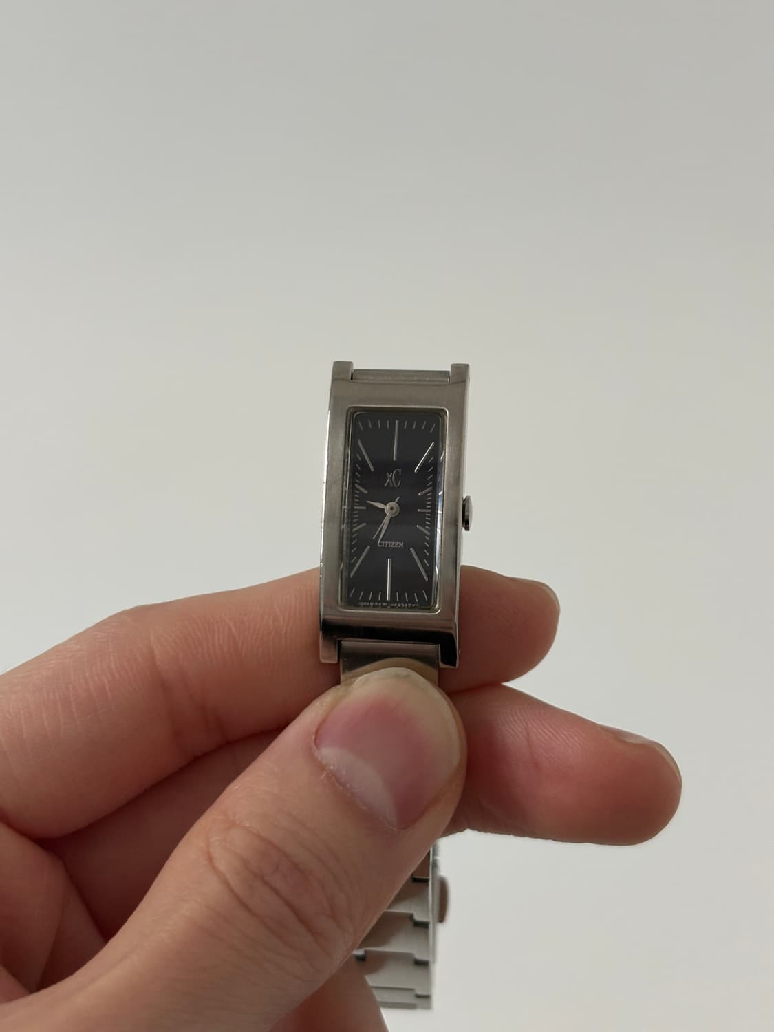 1990s XC Navy Dial Square Ladies Quartz 상품이미지2