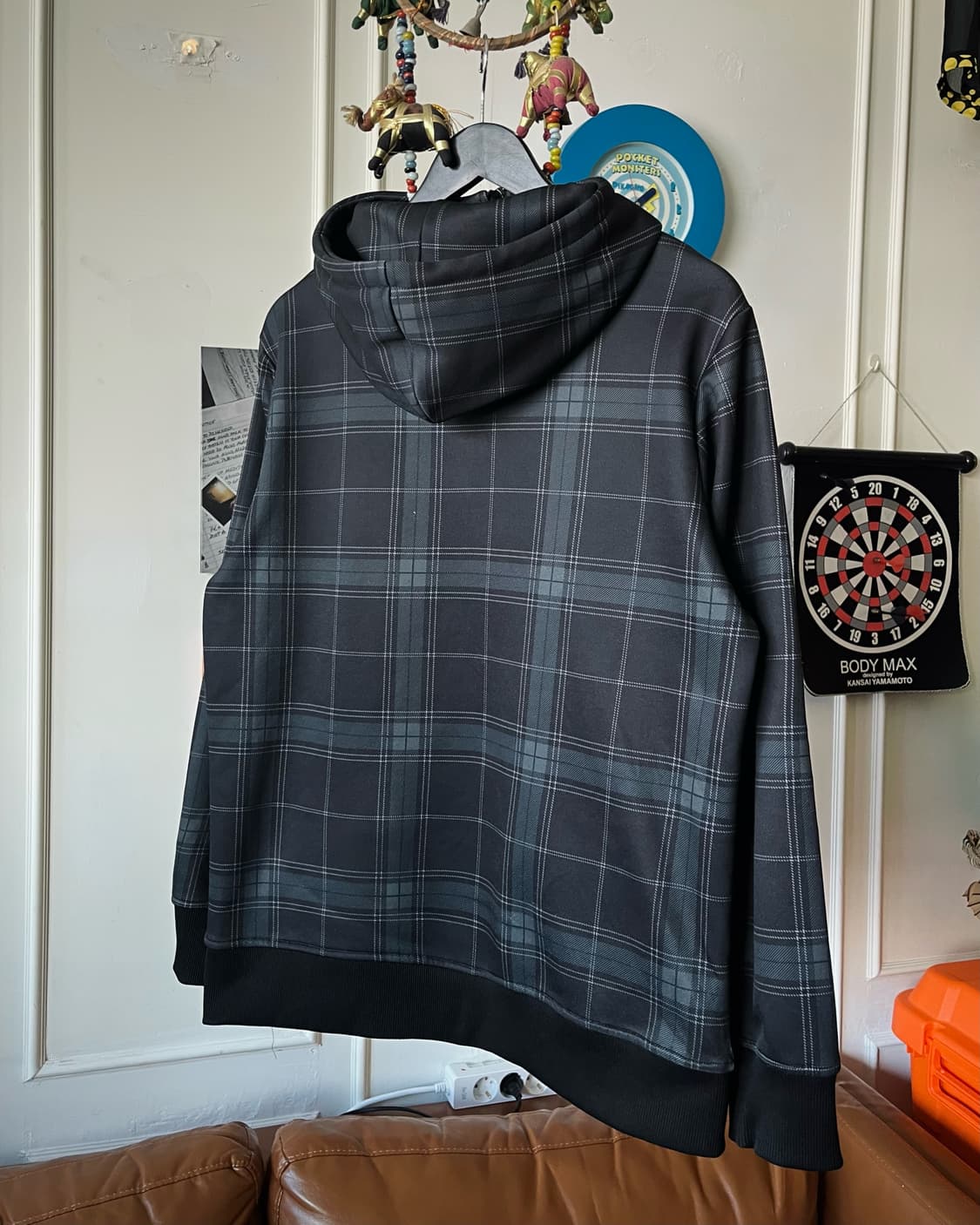 SemanticDesign High Neck Check Hood Zip 상품이미지7