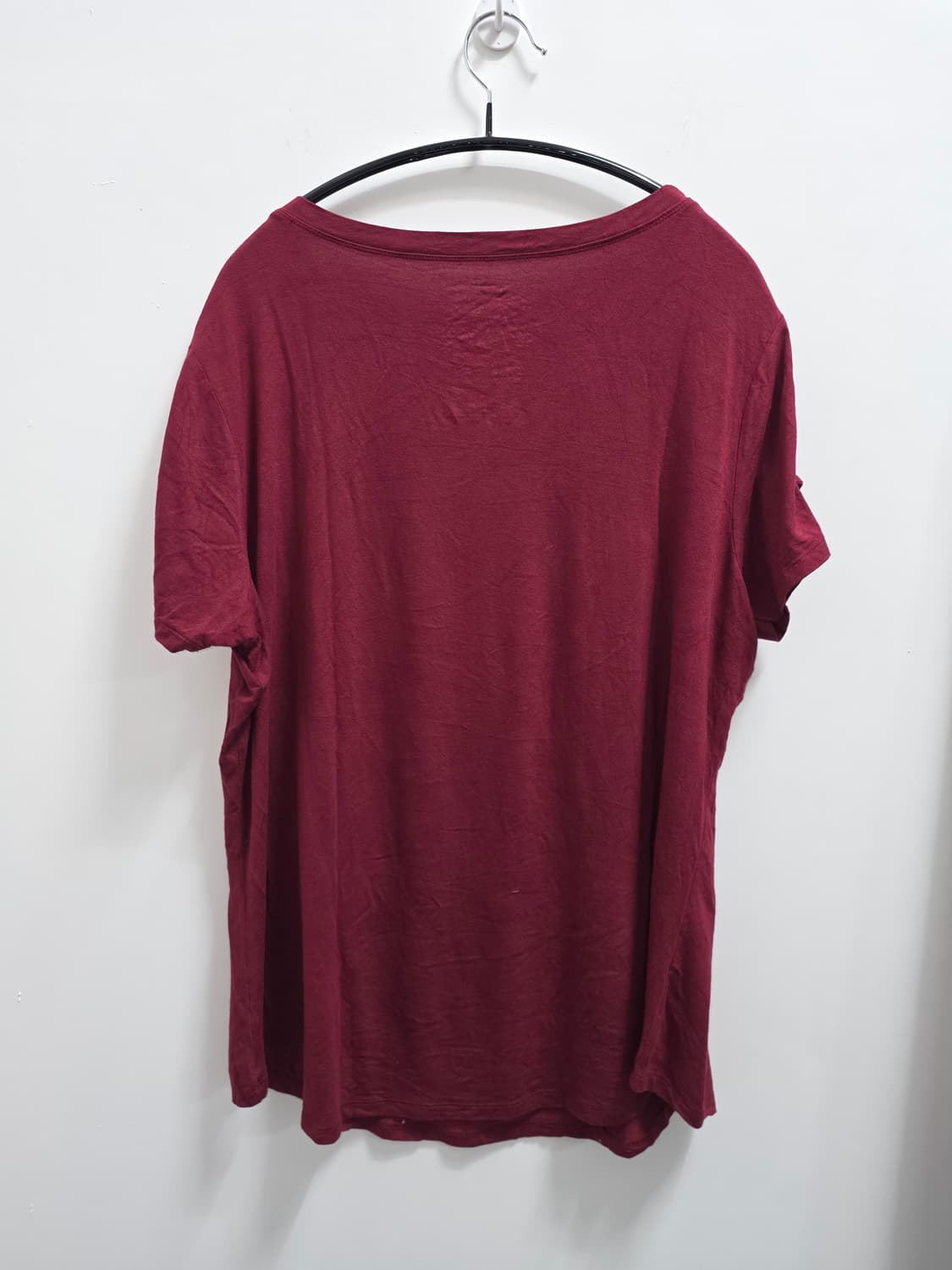 HARD ROCK COUTURE 비스코스 와이드 V넥 티셔츠 상품이미지5