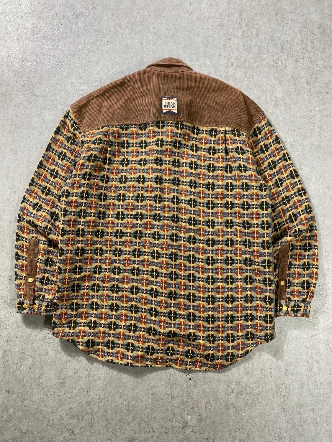 [L] 90s Think Pink 이태리 메이드 에스닉 셔츠 상품이미지5