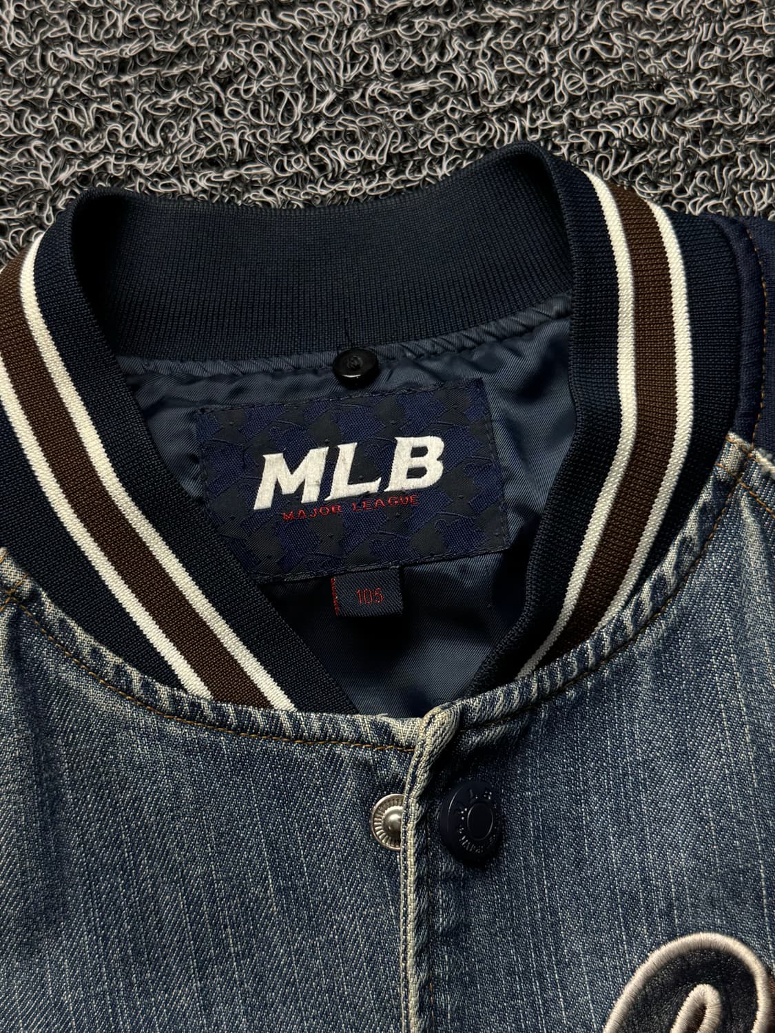 MLB 뉴욕 양키스 빅로고 데님 바시티 자켓 1286 상품이미지3