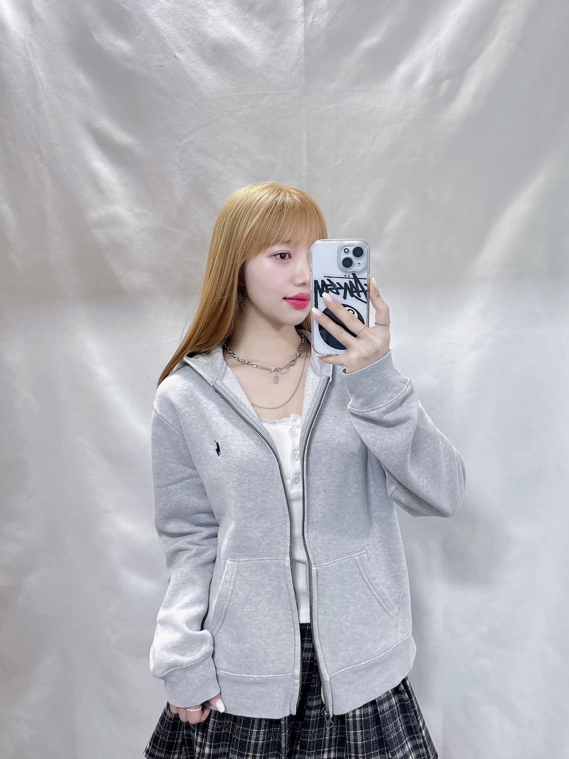 폴로 랄프로렌 그레이 포니 후드집업  상품이미지3