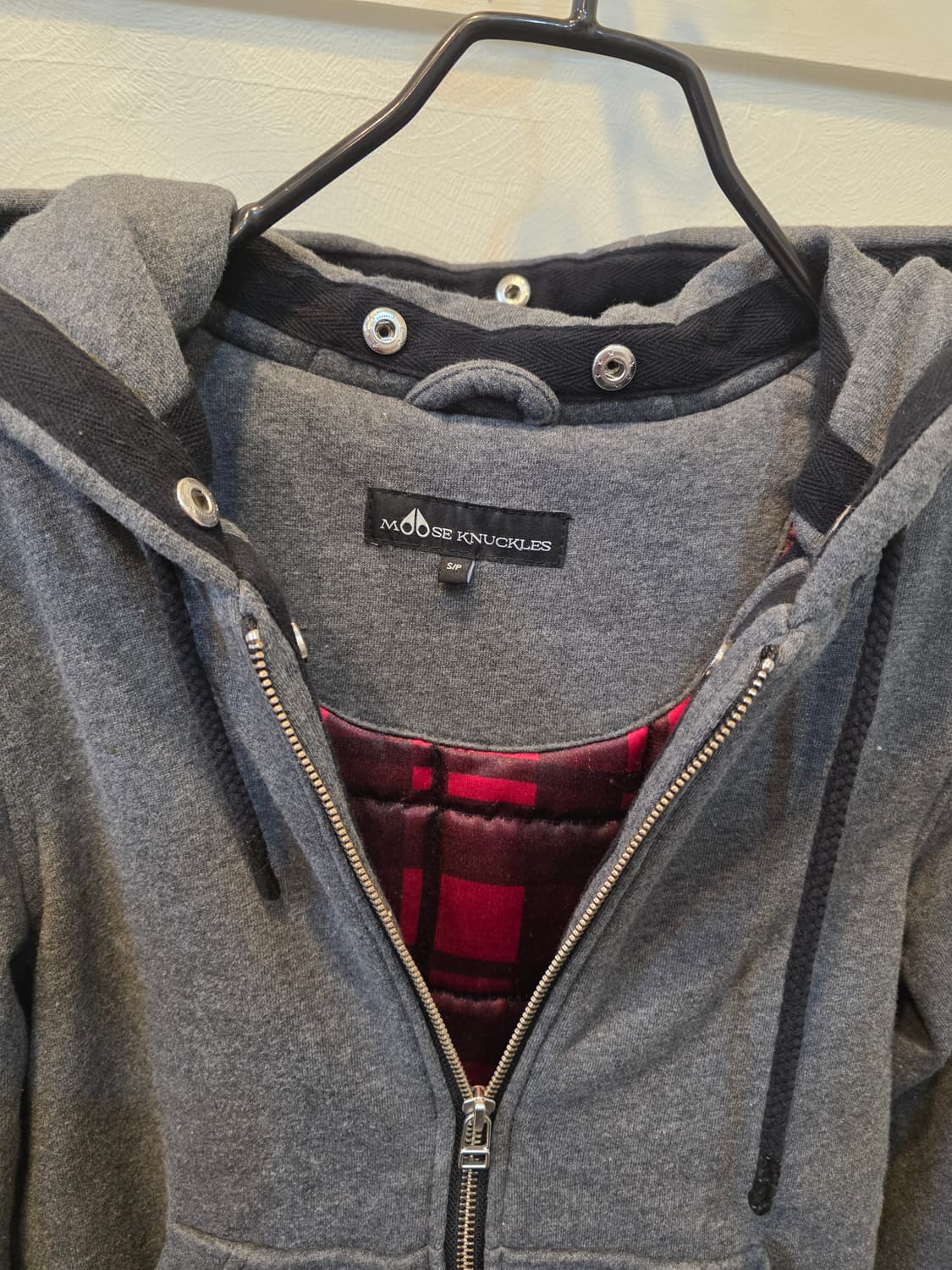 무스너클 후드집업 그레이 S사이즈 상품이미지2