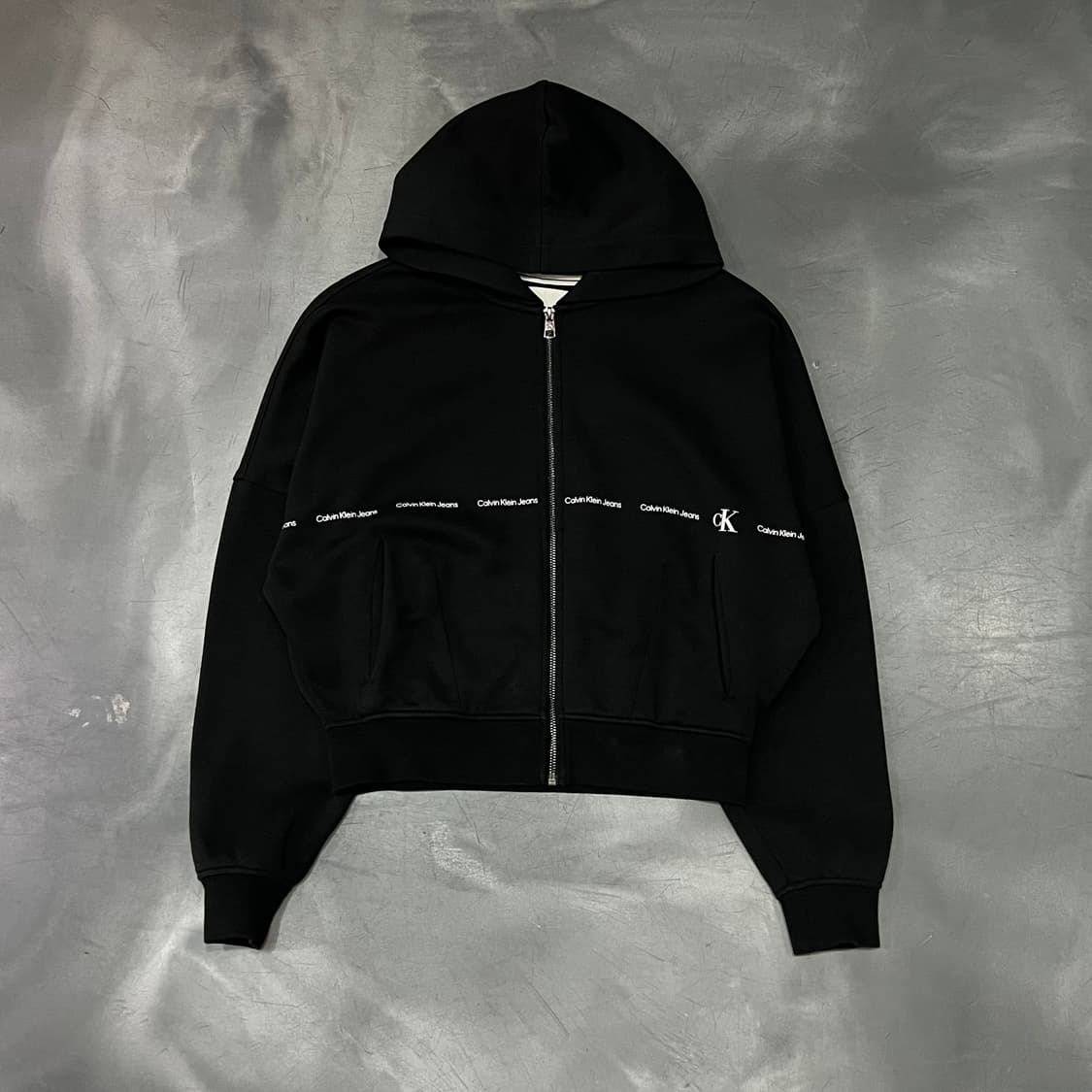  캘빈클라인 로고 후드 집업 y15736 상품이미지1