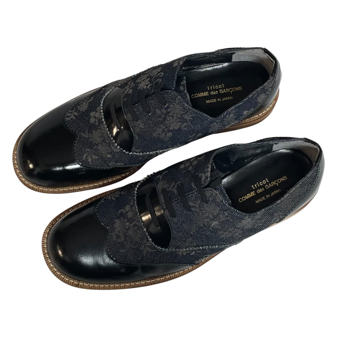 트리콧 꼼데가르송 플로럴 패턴 슈즈 상품이미지4
