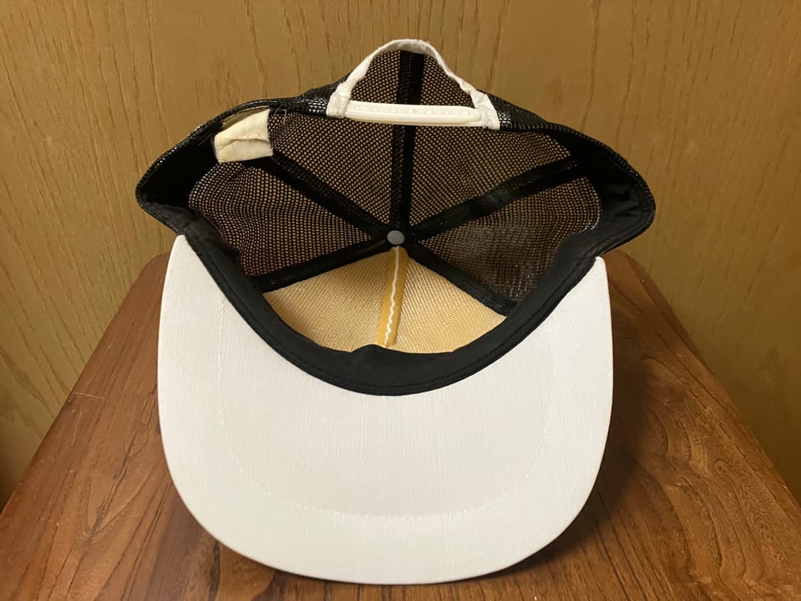 빈티지 트러커 캡 검/흰 남녀공용 모자 상품이미지3