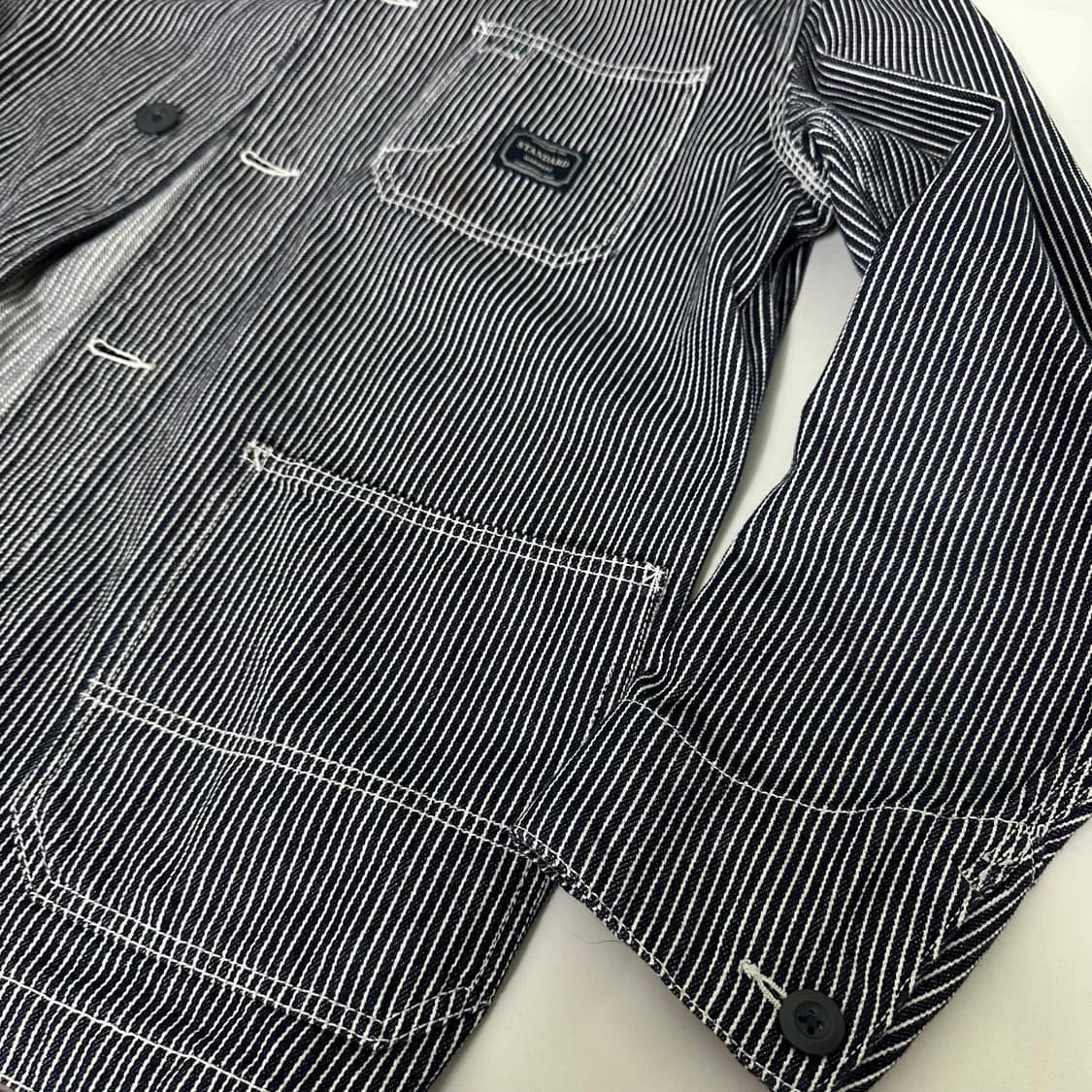 L 스탠다드 워크자켓 스트라이프 커버올자켓 상품이미지4