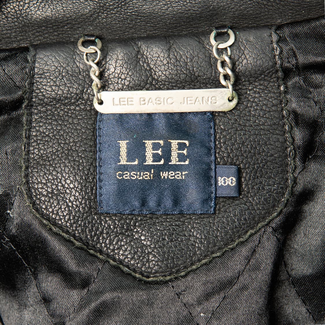 [105] 90s Lee by 쌍방울 싱글 카우 레더자켓 블랙  상품이미지7