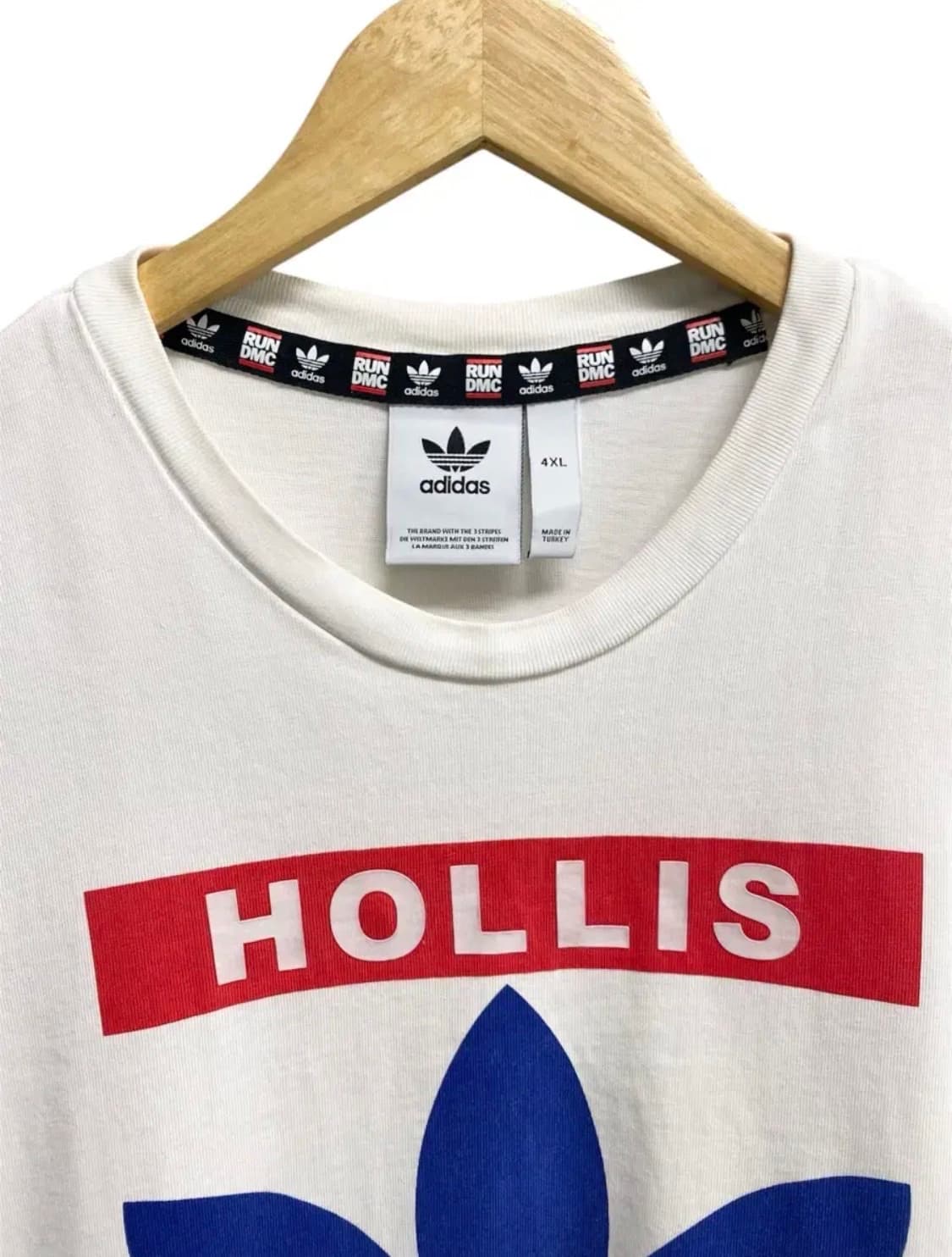 아디다스 X RUN DMC 콜라보 화이트 반팔티 2XL-3XL 상품이미지4
