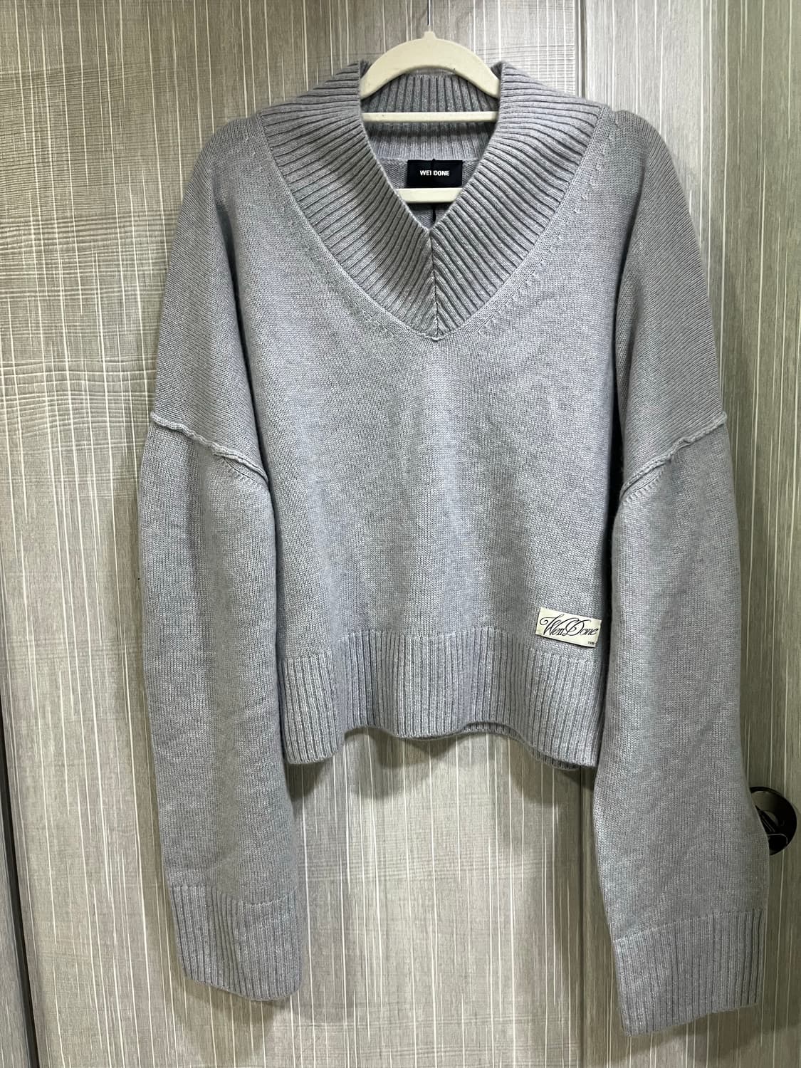 (새상품)웰던 오버사이즈 크롭 니트 m 상품이미지1