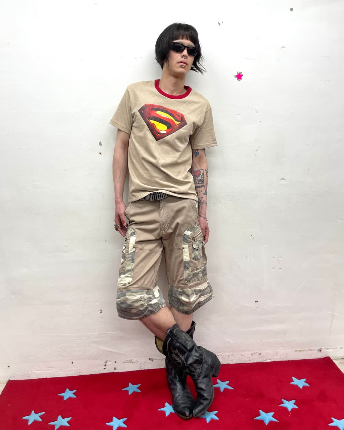 Big Superman 3D Brown T-shirt  상품이미지5