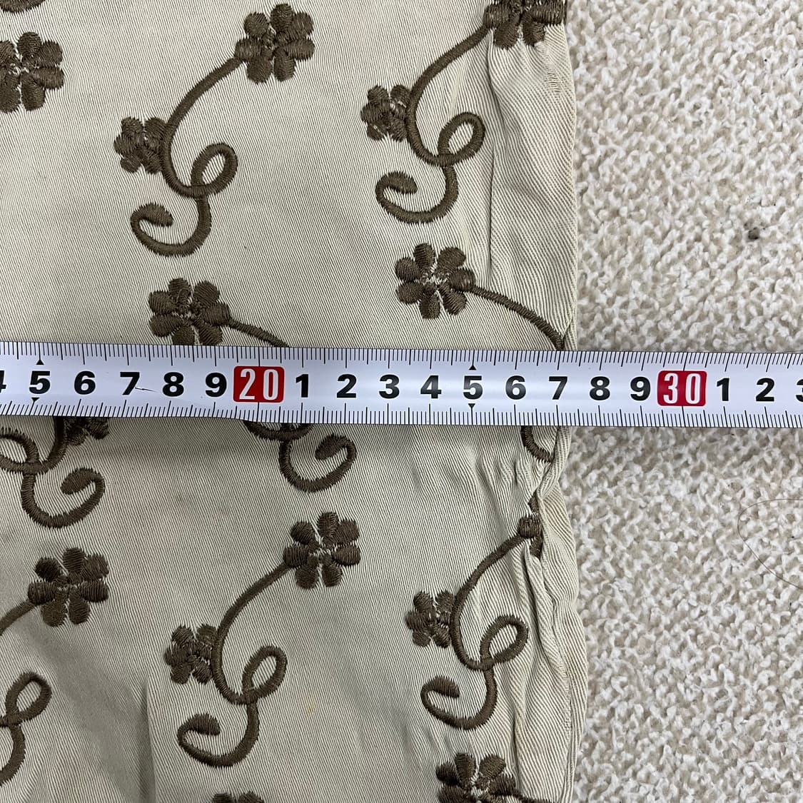 실측확인 베르사체 플라워자수 바지 0122M2 상품이미지8