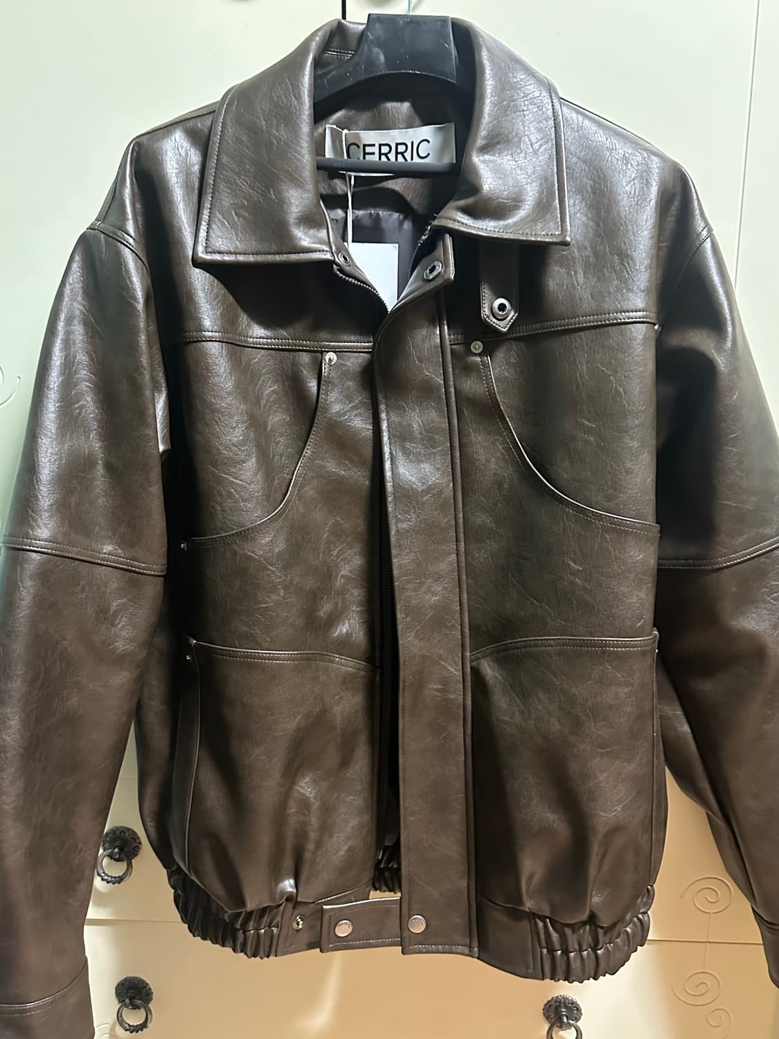세릭 가죽자켓 POCKET LEATHER JACKET / BROWN 상품이미지4