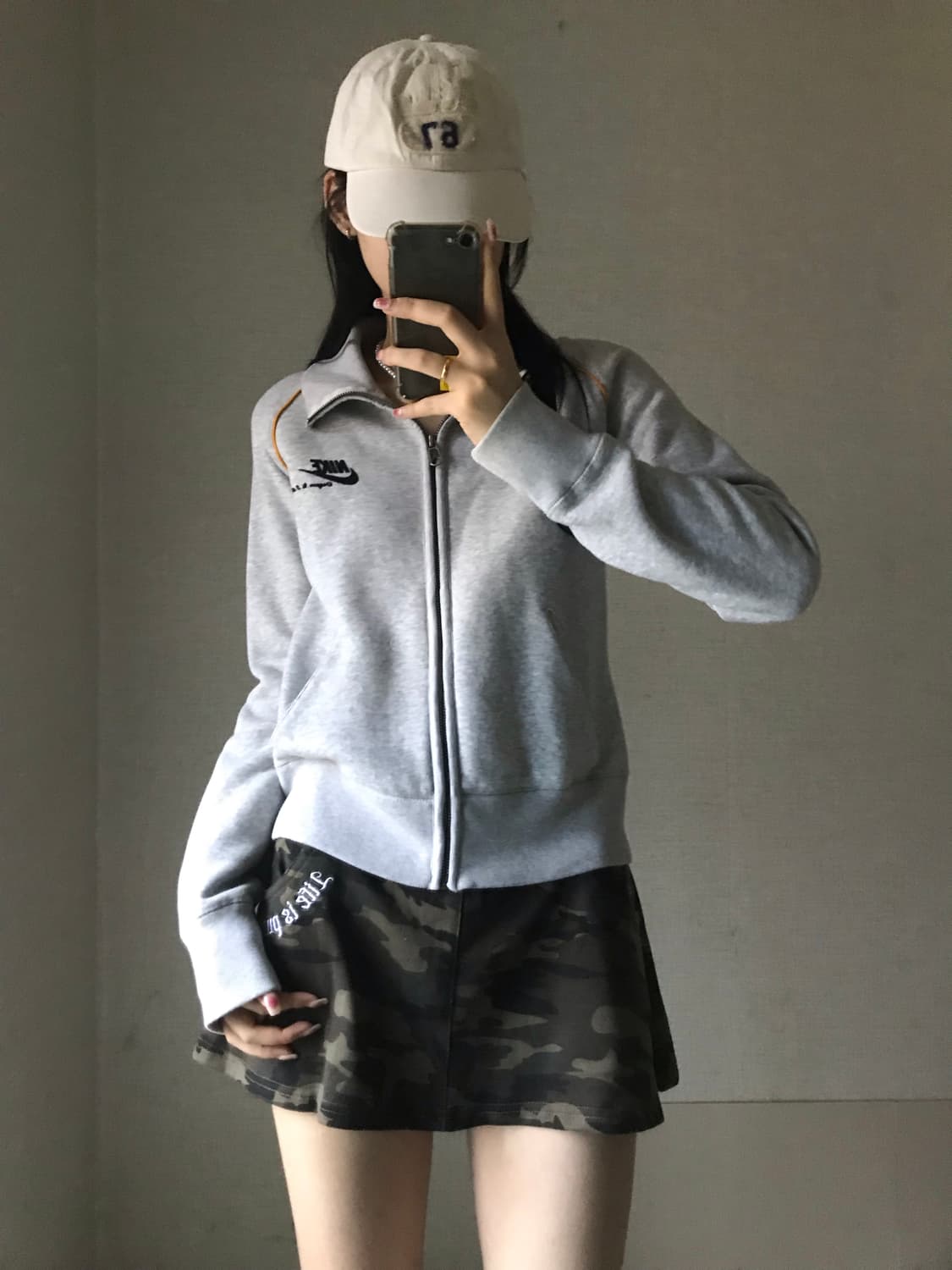 나이키 그레이 스웻 집업 상품이미지4