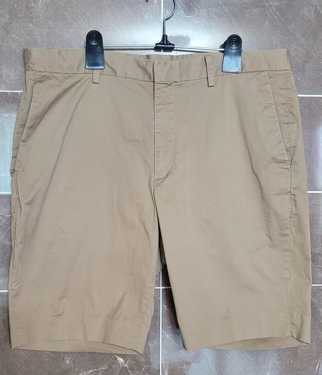 (남성34인치)UNIQLO 베이지 면 반바지 상품이미지2