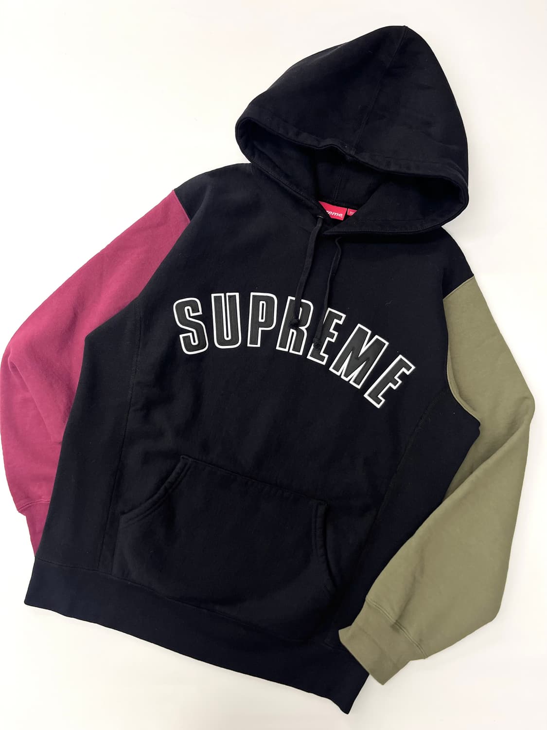 Supreme 슈프림 16FW 컬러 블록 아치 로고 후드 스웻셔츠 상품이미지2
