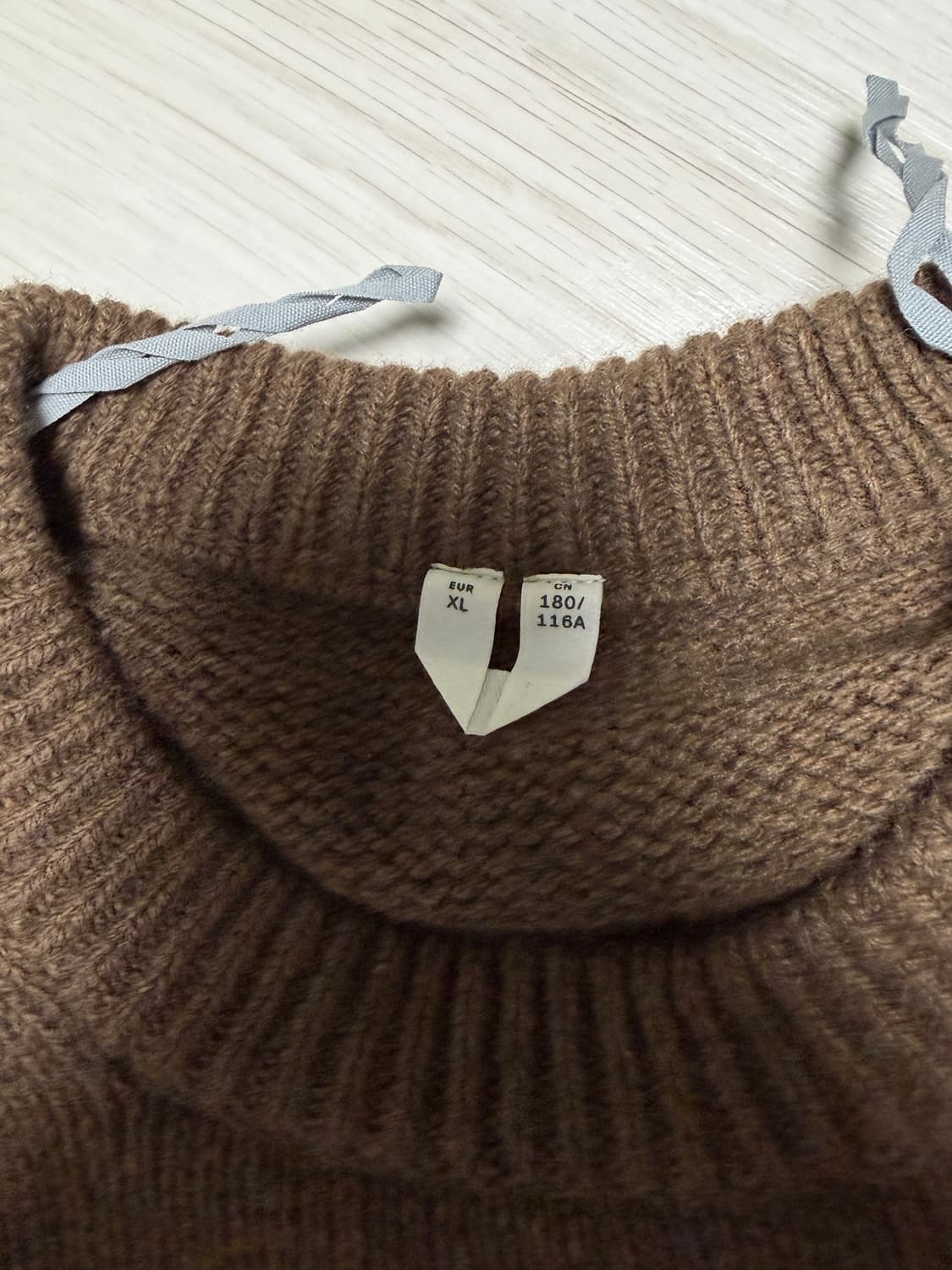 아르켓 헤비 니트 울 스웨터 브라운 상품이미지3