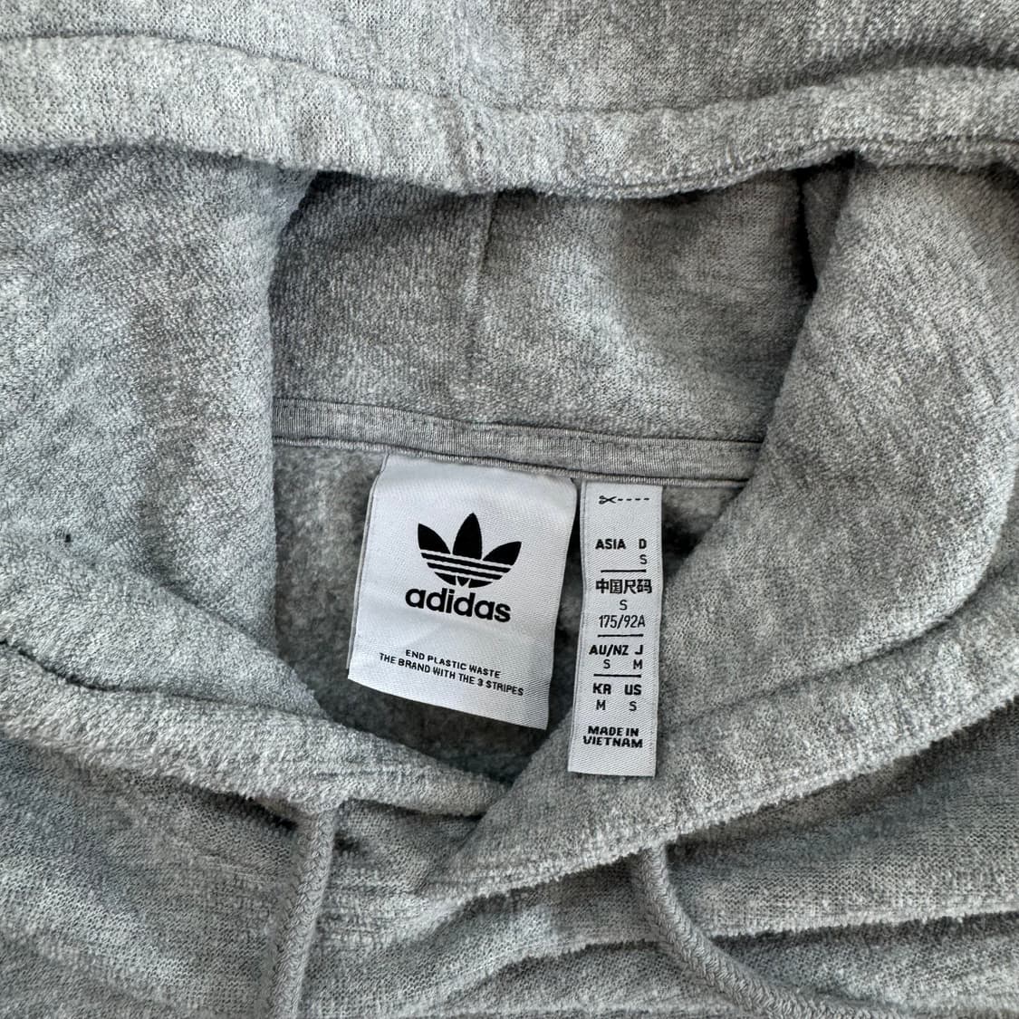 Adidas 아디다스 스펠아웃 로고 그레이 후드티 상품이미지5