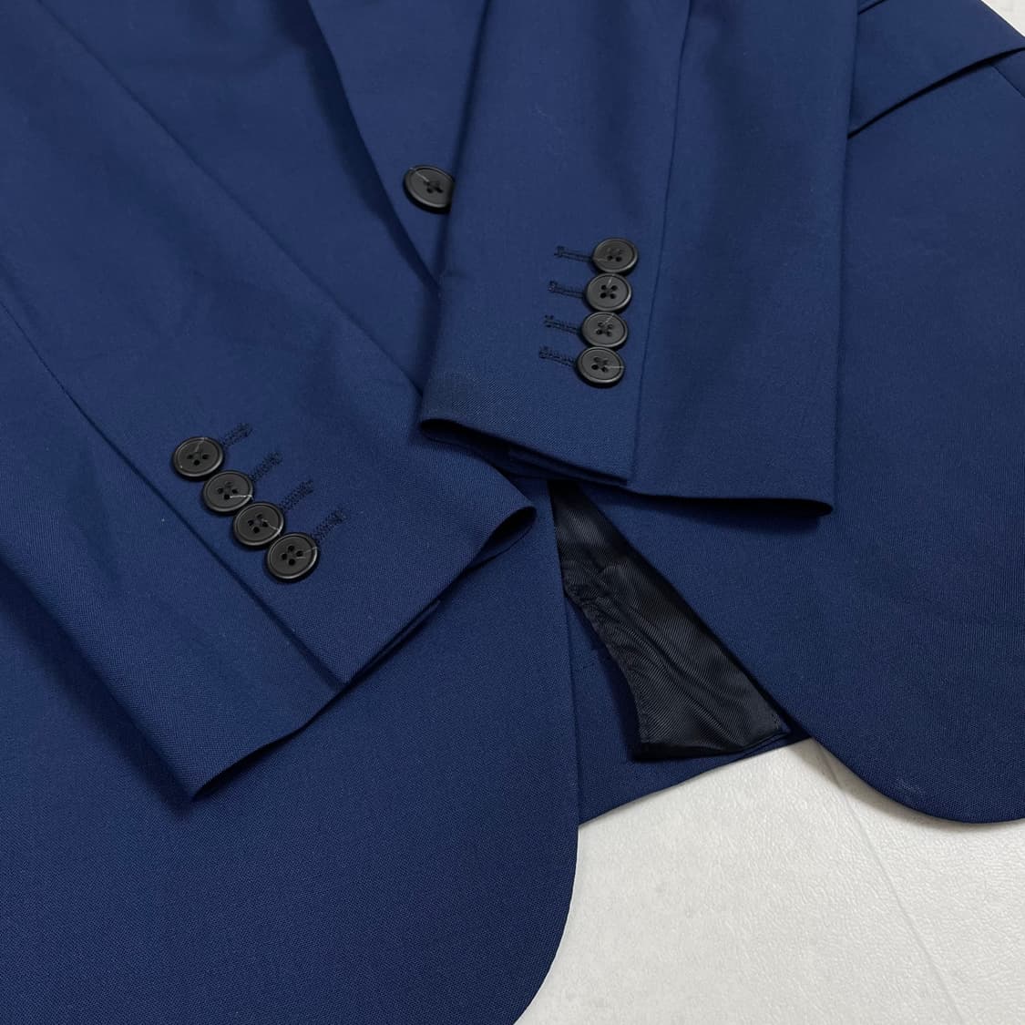 띠어리 Theory 블루네이비 테일러드 투버튼  자켓 36 상품이미지6