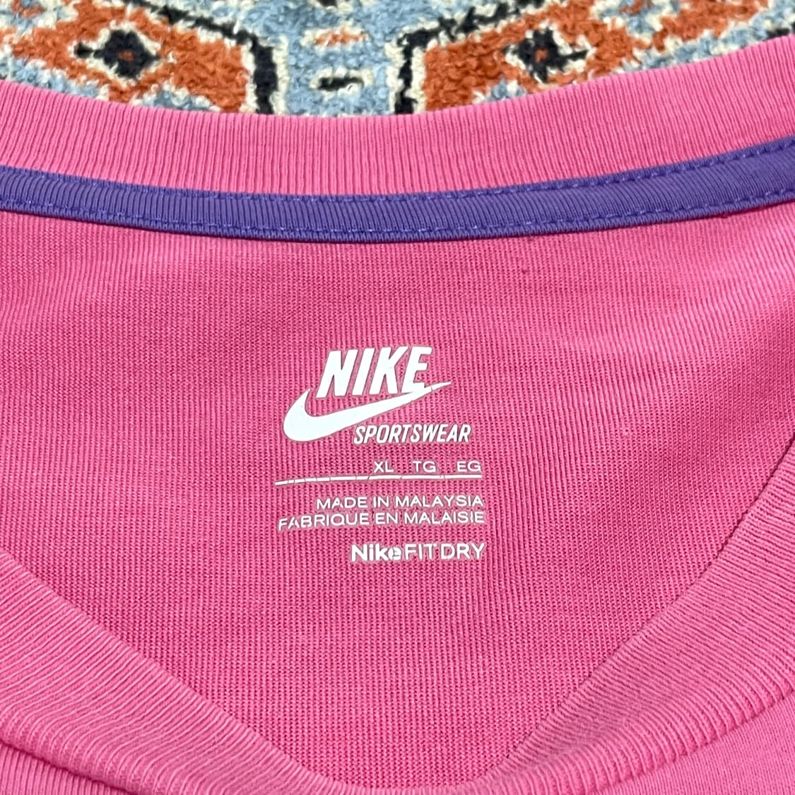 나이키 빅로고 핑크 반팔티셔츠 남성XL 상품이미지4