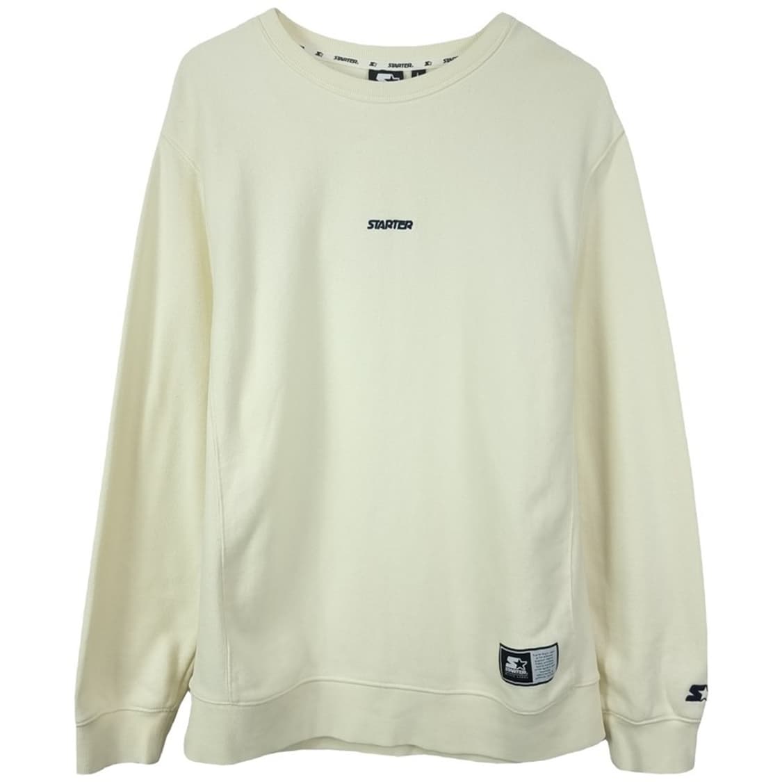 [스타터] 빅로고 프린팅 맨투맨 아이보리 M18735 상품이미지2