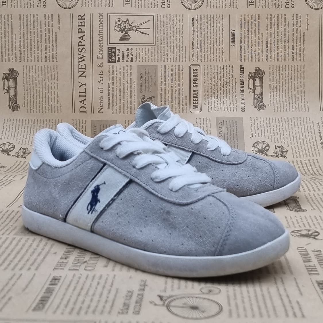 폴로 랄프로렌 스웨이드 스니커즈 240 상품이미지1