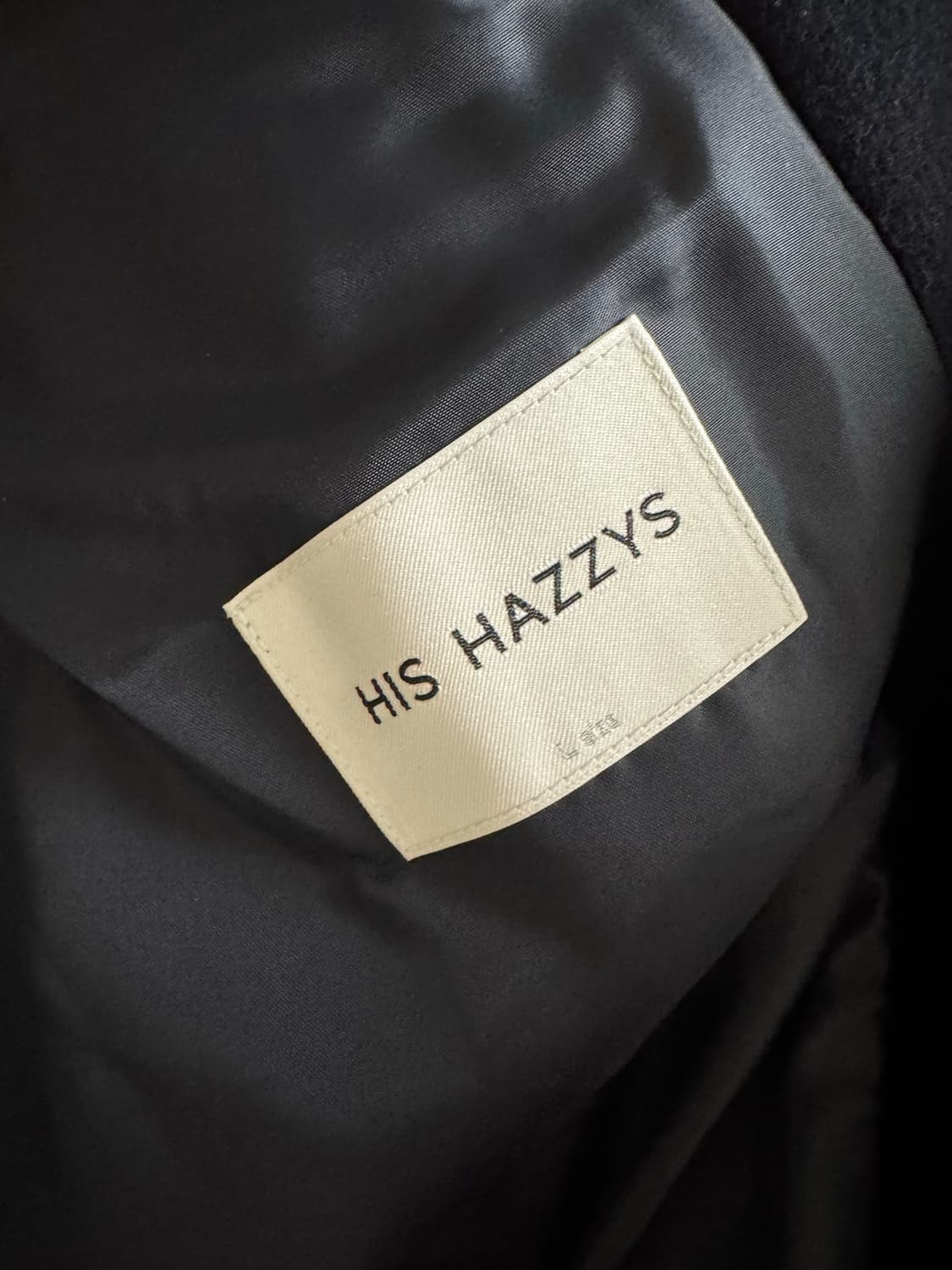 [L] 해지스 HIS 발마칸 코트 네이비 상품이미지2