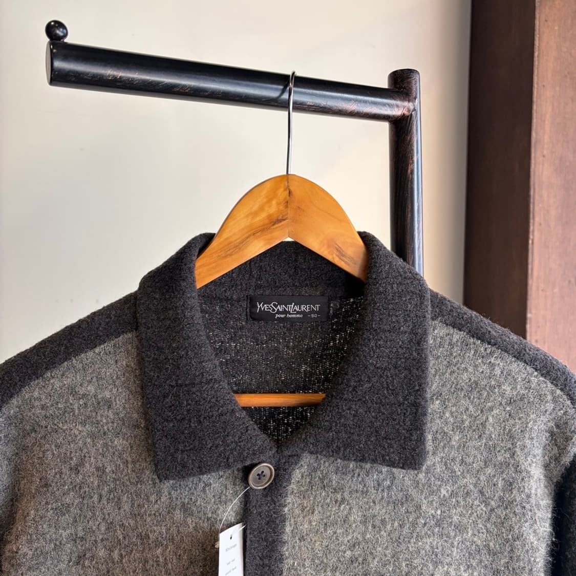 15451 - 입생로랑 모헤어 빅로고 가디건 (울 100%) 상품이미지5