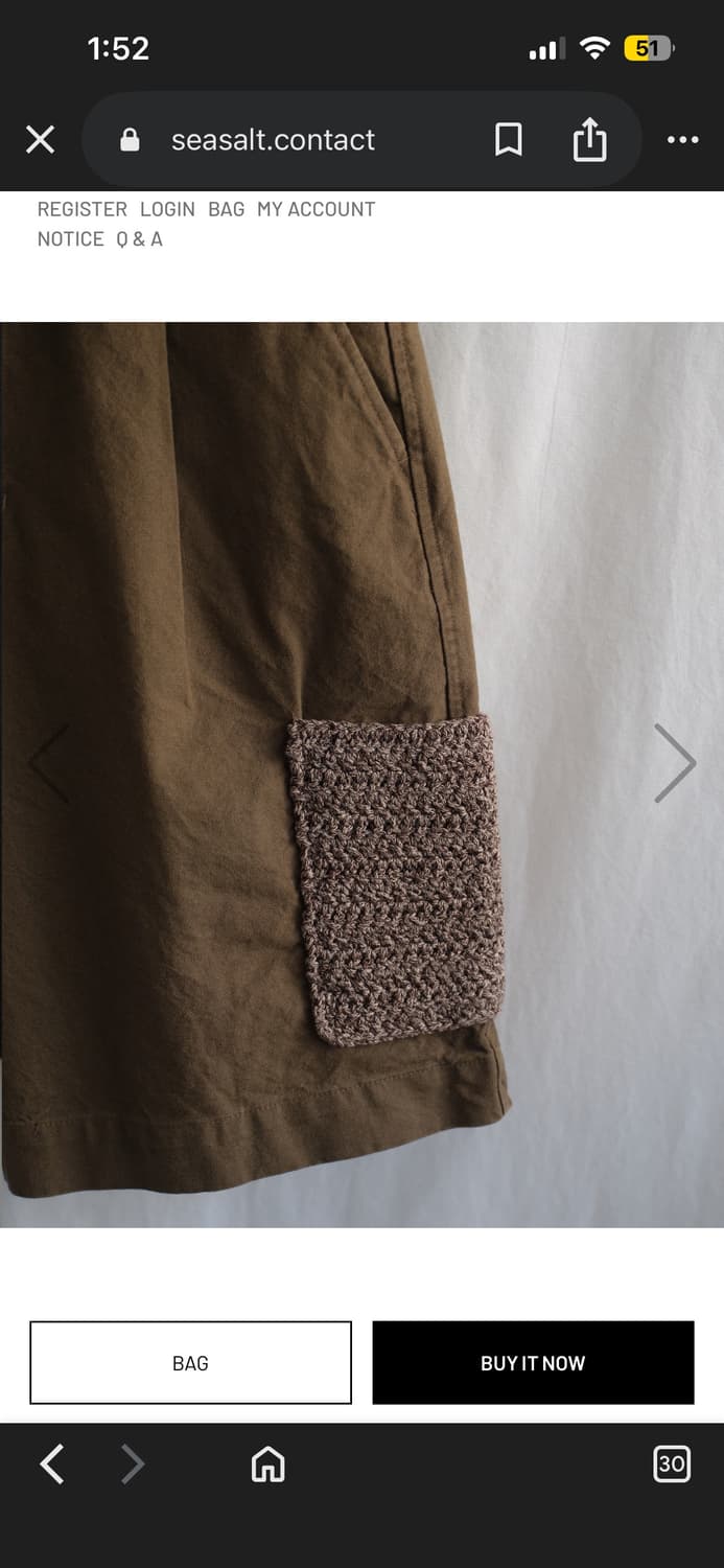 seasalt Hand knitting pocket shorts  상품이미지4