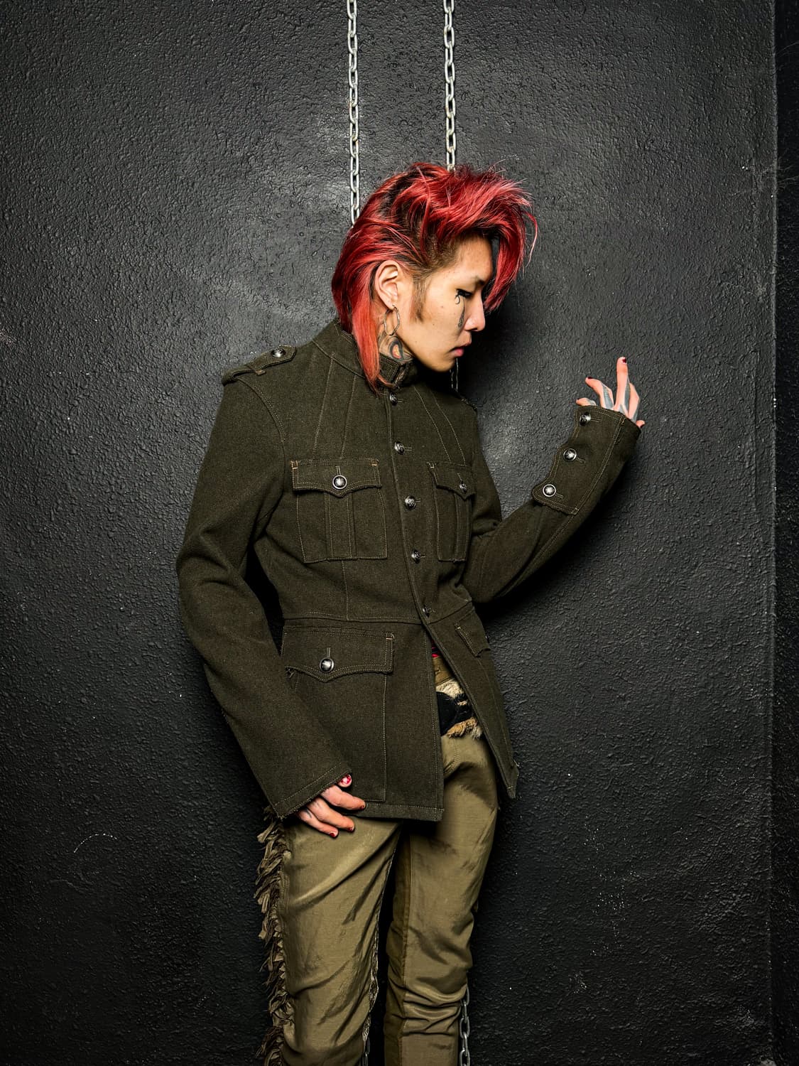 MORGAN – Military Wool Jacket (Olive) 상품이미지1
