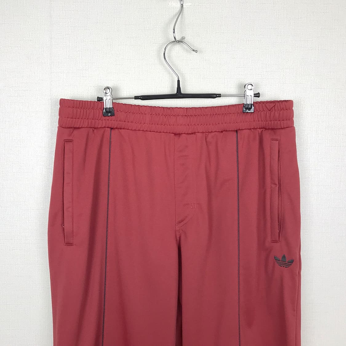 아디다스 핀턱 팬츠 바지 와인색 버건디 새상품 남성XL 상품이미지3