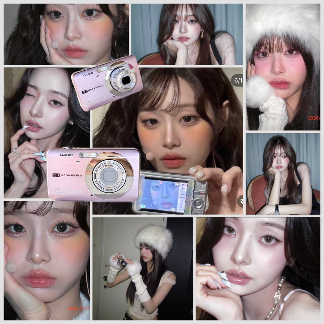 🎀희귀 컬러 츄 프리지아 픽 미품🎀　카시오 엑슬림 EX-Z85 핑크 상품이미지1