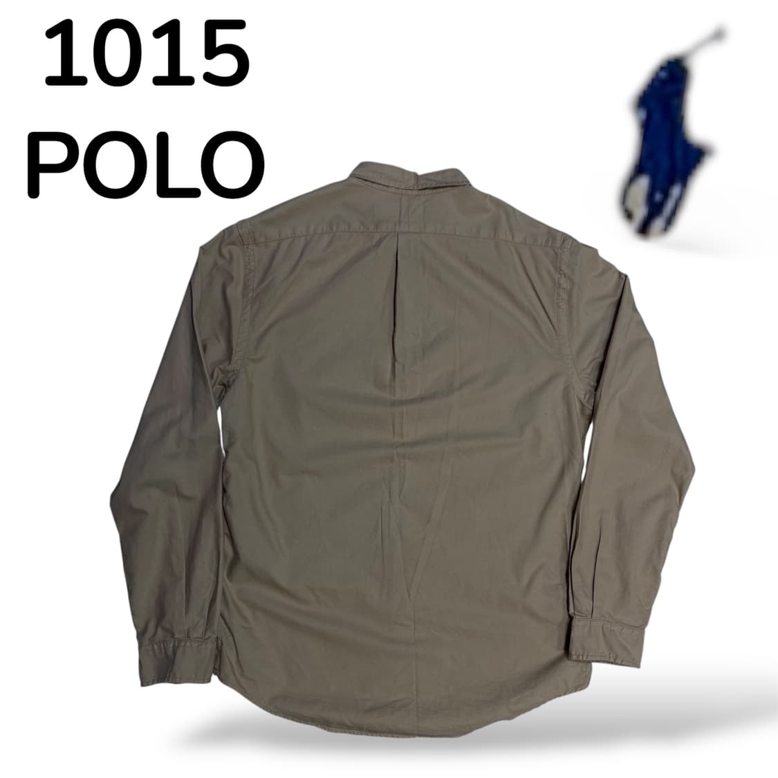 폴로 스몰 로고 슬림핏 솔리드 셔츠 브라운 L 상품이미지3