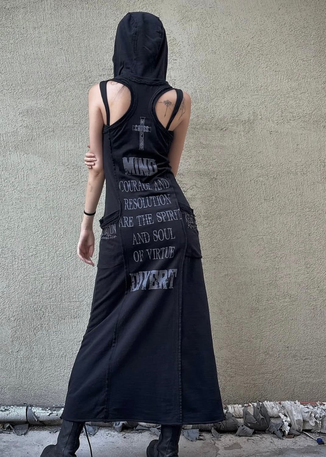 Ghost of harlem Zip Detail Long Onepiece 상품이미지3