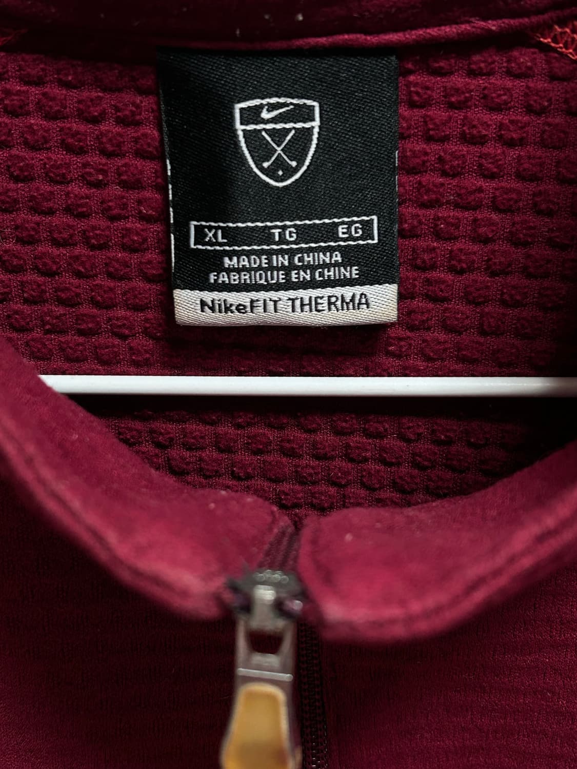 나이키 버건디 하프집업 XL 상품이미지2