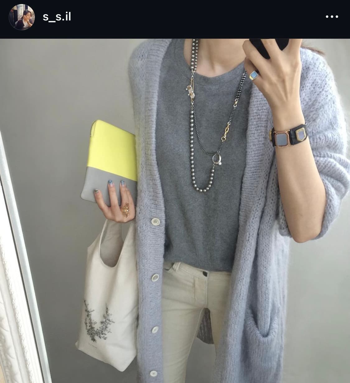 에스실 진주+테니스 브로치 목걸이 상품이미지8