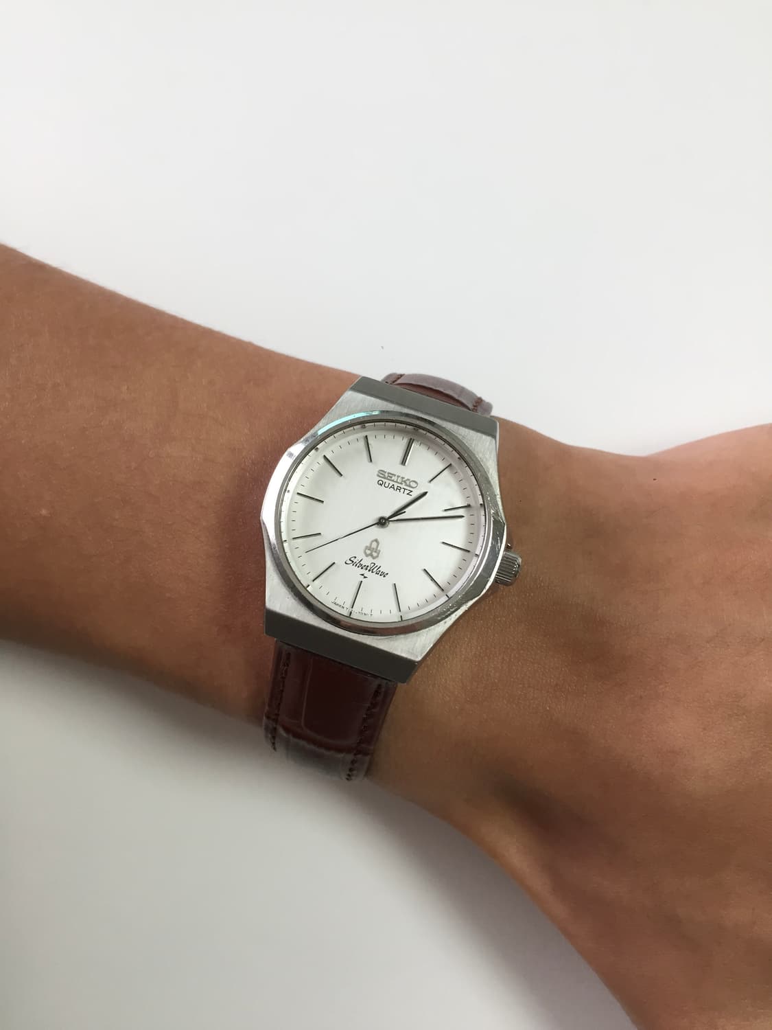 80s seiko silver wave quartz 상품이미지3