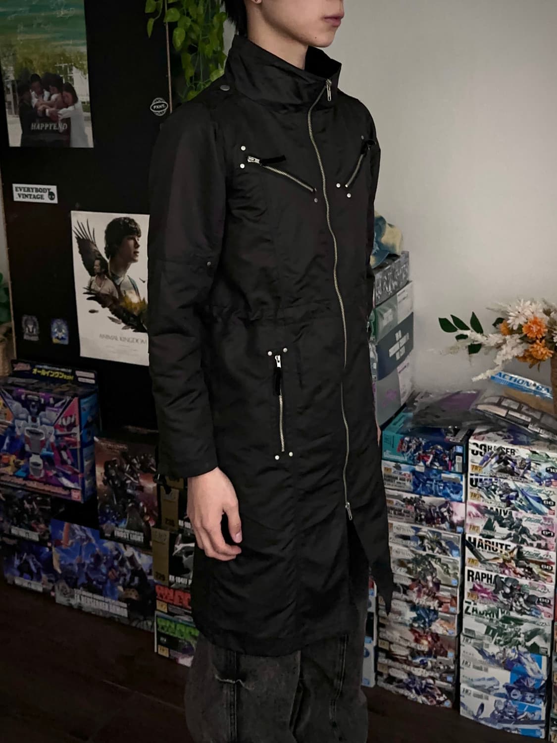 As Know As 디테일드 셔링 롱 자켓 상품이미지4