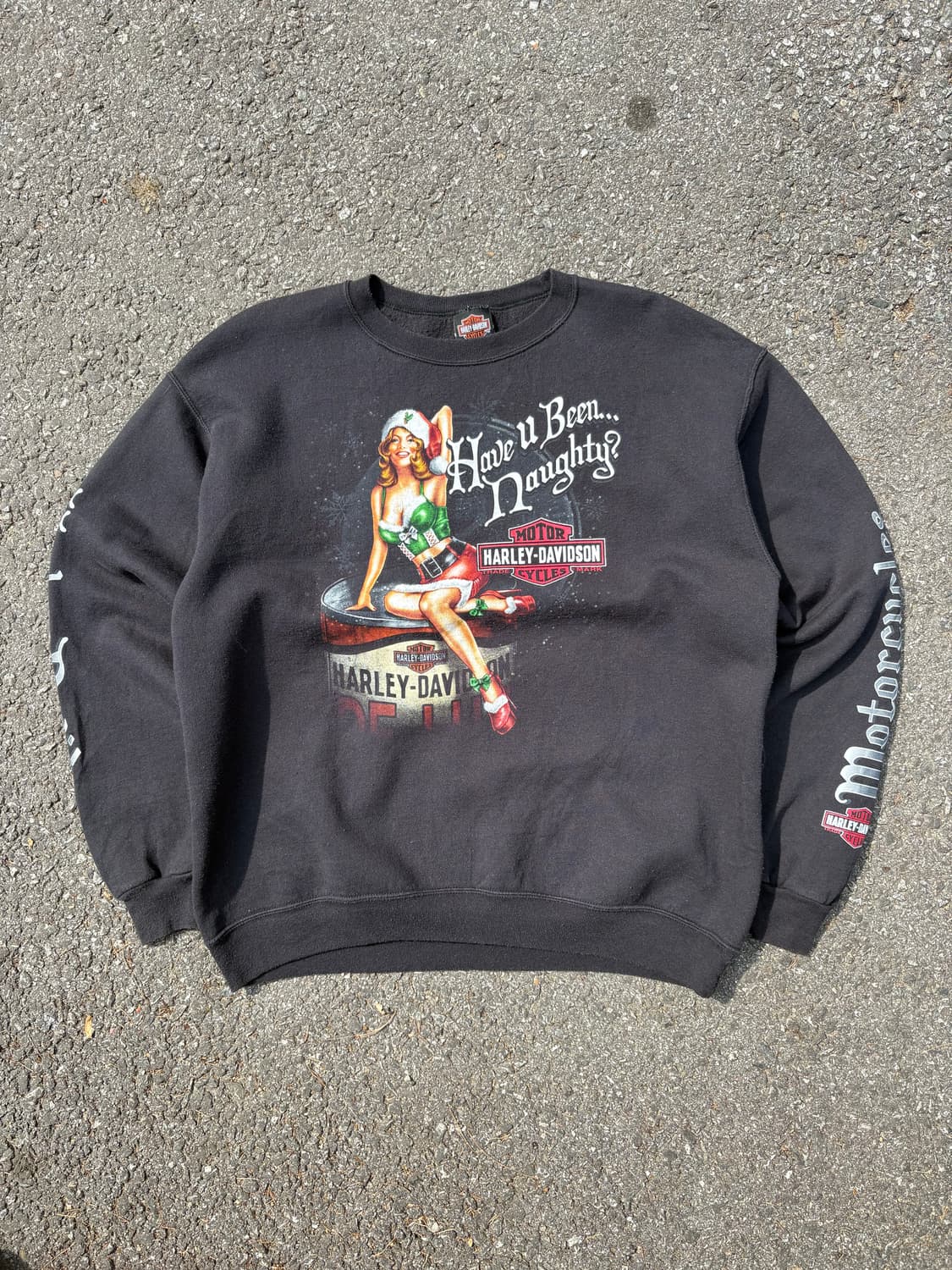 00s 할리데이비슨 핀업걸 맨투맨 B218 상품이미지1