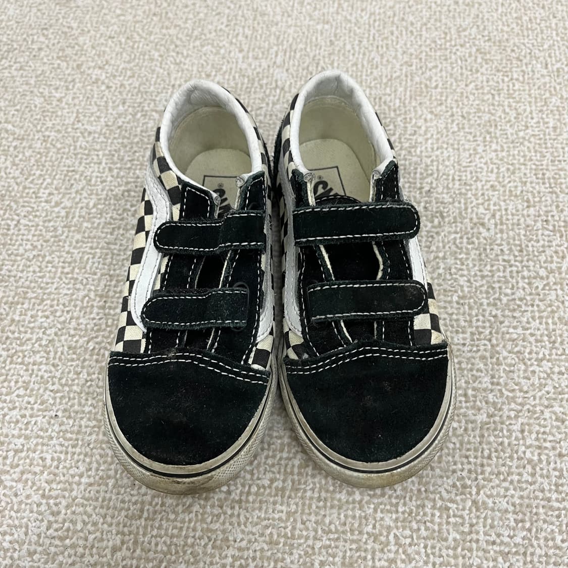 [160] 반스 키즈 토들러 올드스쿨 체커보드 벨크로 운동화 신발 011 상품이미지1