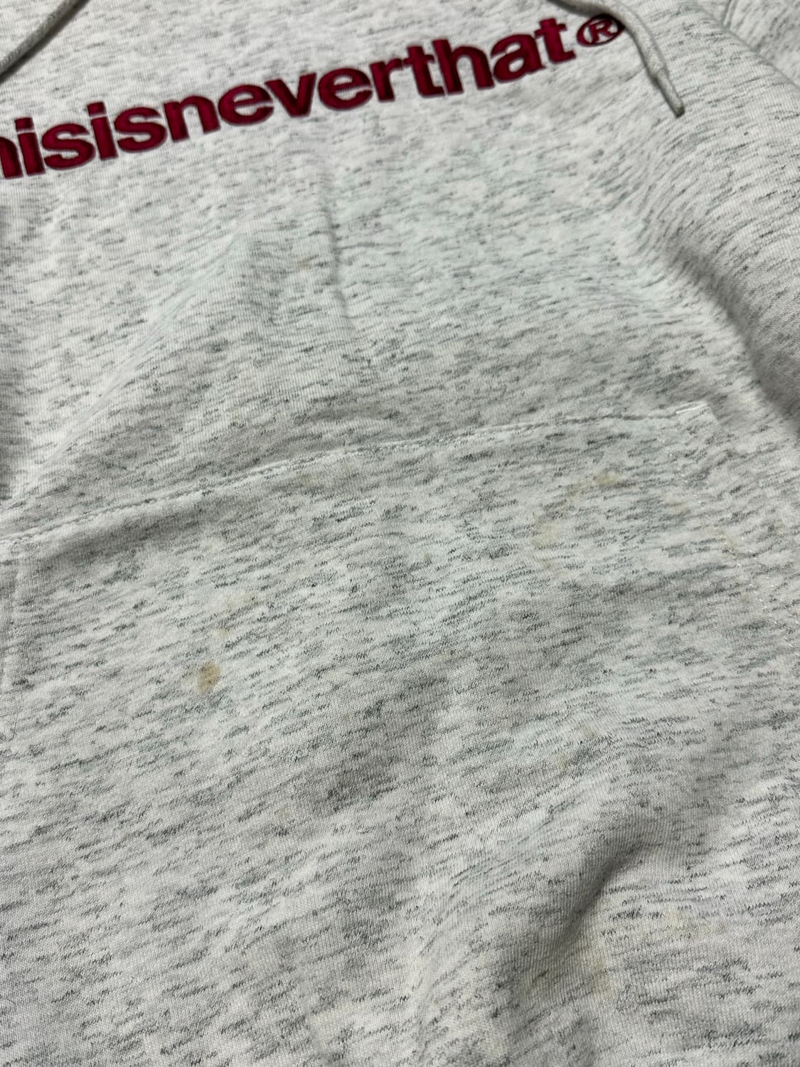 디스이즈네버댓 오트밀 그레이 후드티 상품이미지4